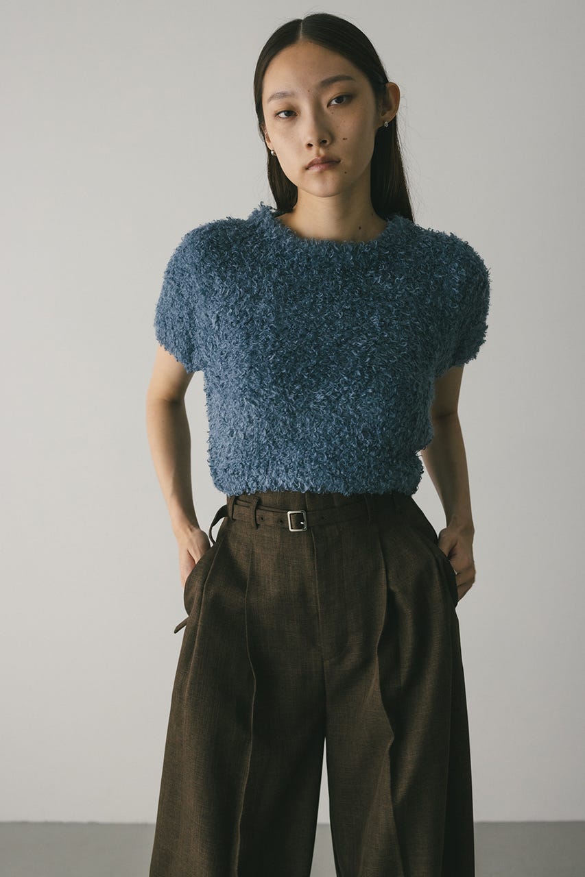 フラッフィーファーニット BLU FREE