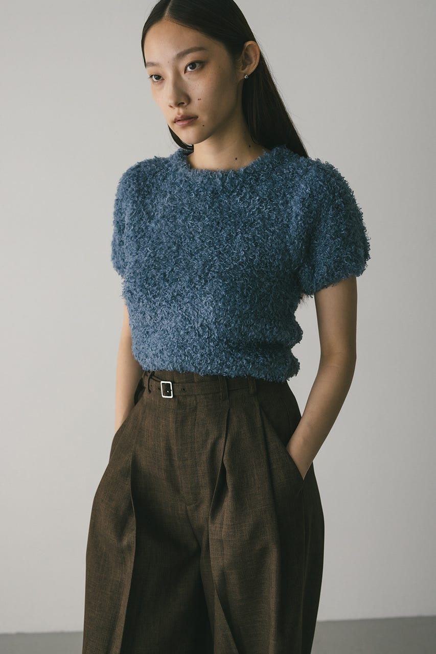 フラッフィーファーニット BLU FREE