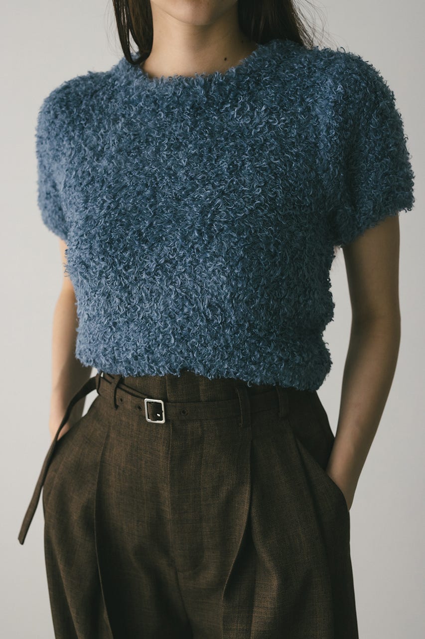 フラッフィーファーニット BLU FREE