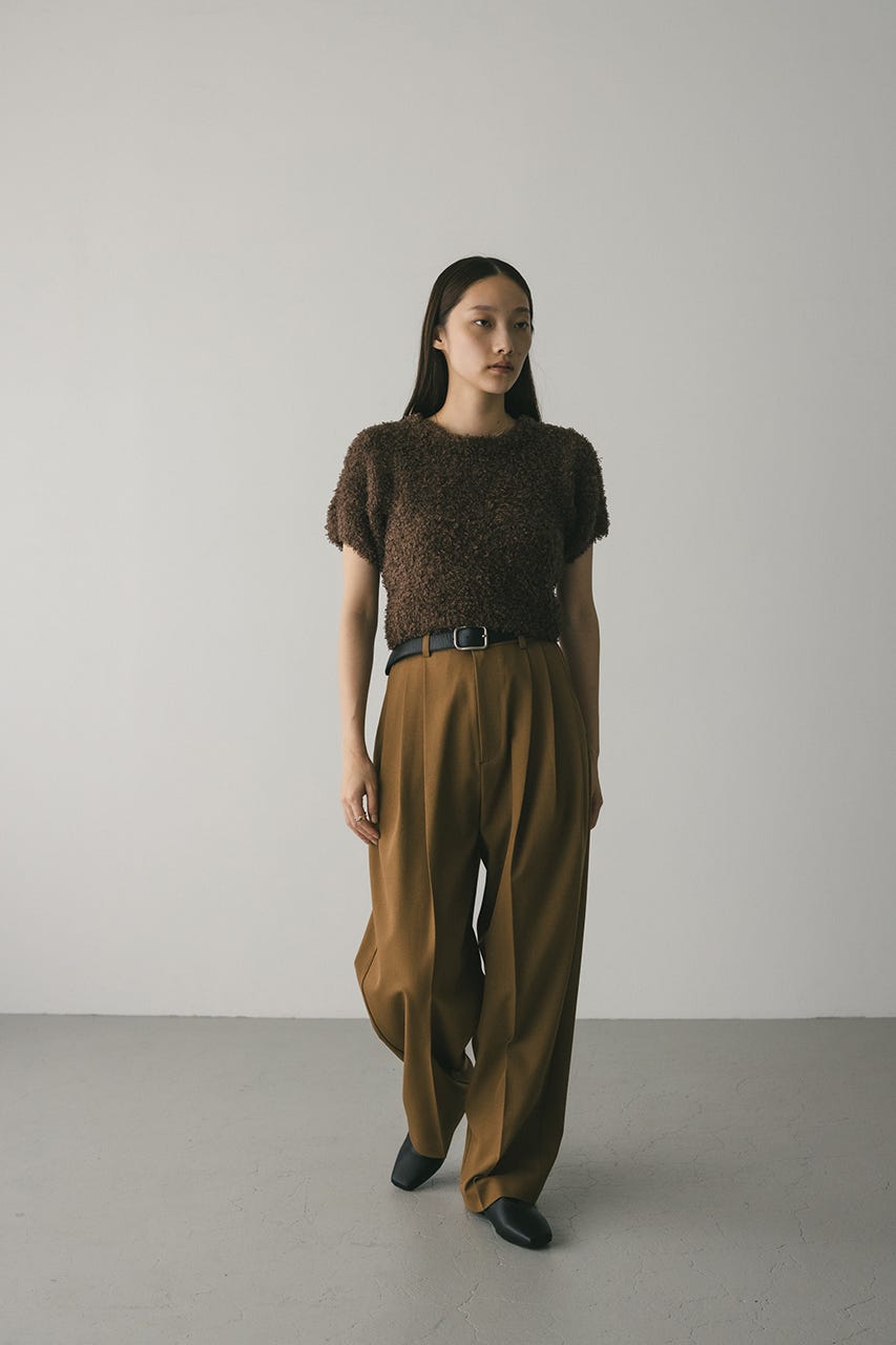 L様 ニットFダークブラウン STYLEMIXER | フラッフィーファーニット (ニット ) |SHEL'TTER WEBSTORE