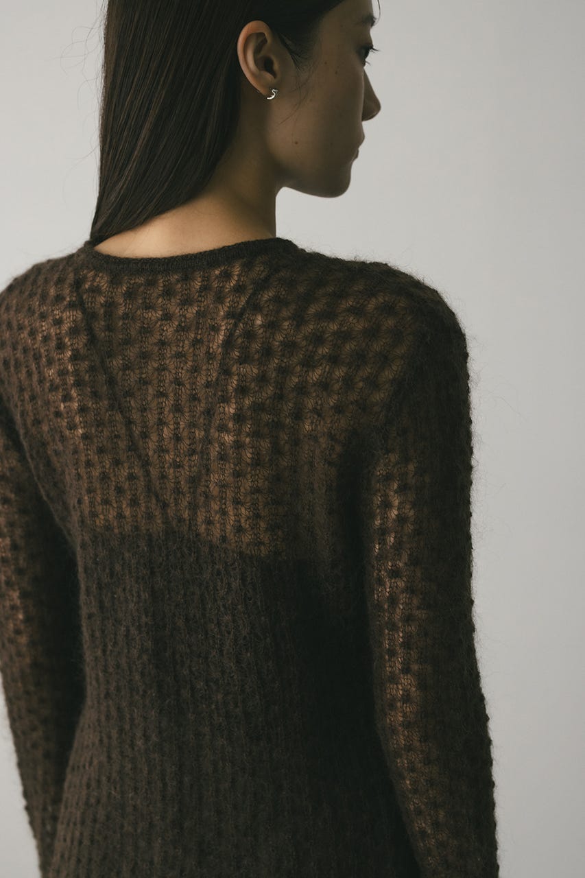 STYLEMIXER | 2WAYモヘアミックスリボンニット (ニット ) |SHEL