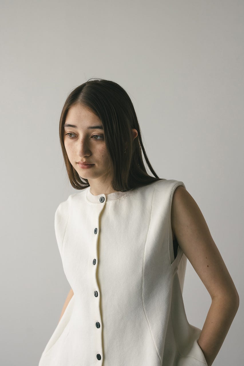 STYLEMIXER | ドライニットフレアベスト (タンクトップ ) |SHEL