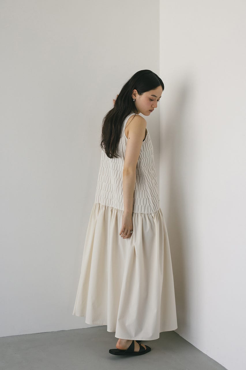 STYLEMIXER | クロシェドッキングティアードワンピース (ワンピース