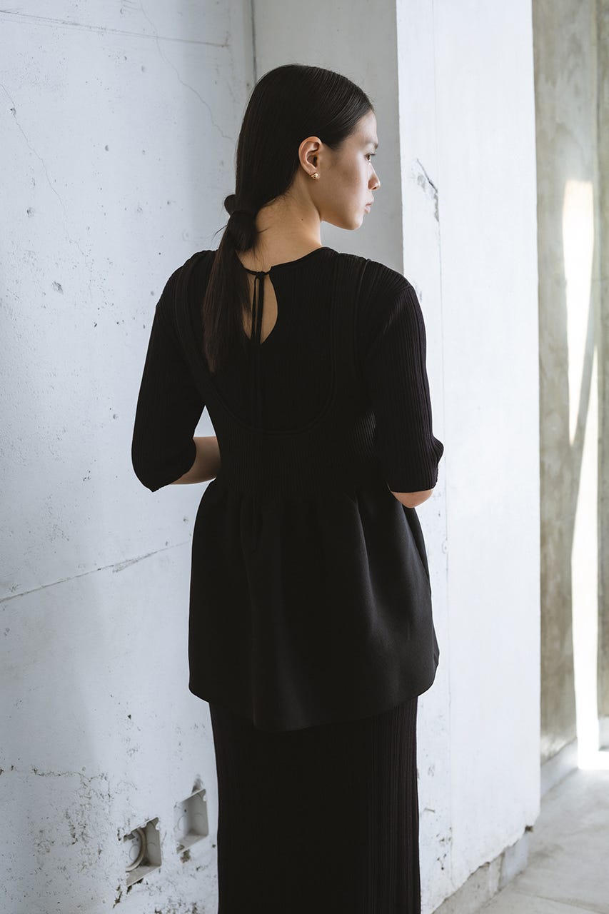 ワンピース Multi-Way Knit Set - black / M マルチウェイニットSETワンピース【WEB限定】[品番：MKSW0054412