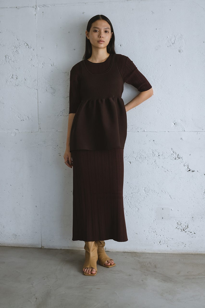 STYLEMIXER/マルチWAYペプラムニットワンピース【М】 STYLEMIXER | マルチWAYペプラムニットワンピース (ワンピース