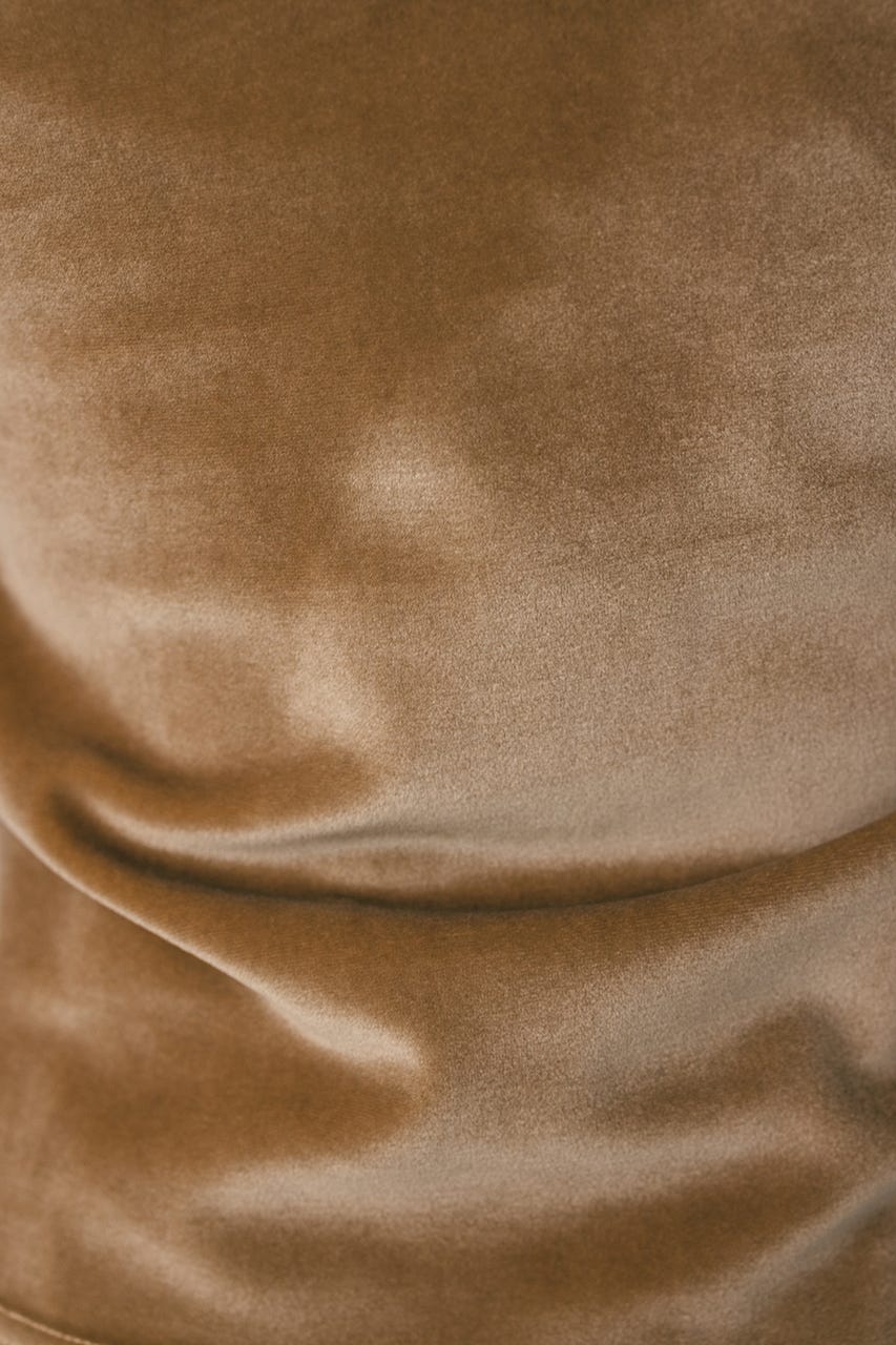 ベロアタンクトップ BEG FREE