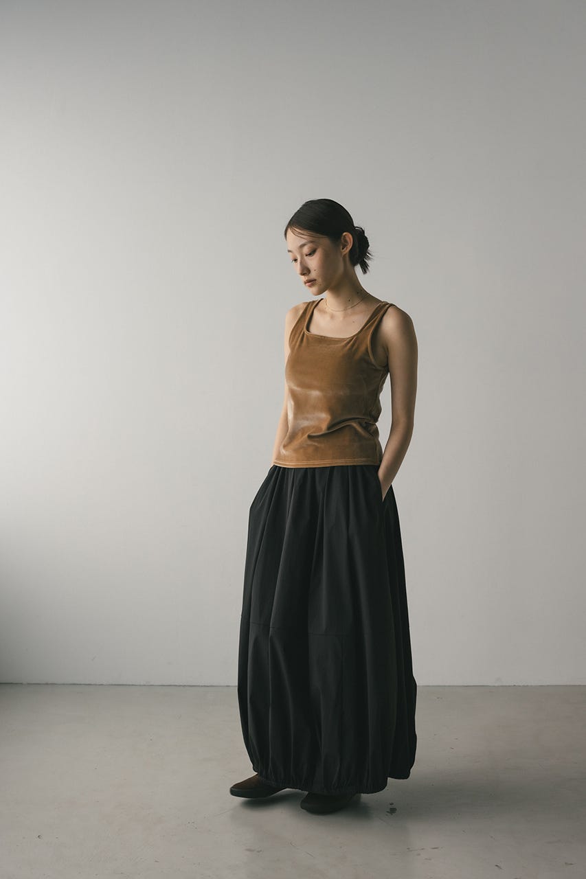 ベロアタンクトップ BEG FREE