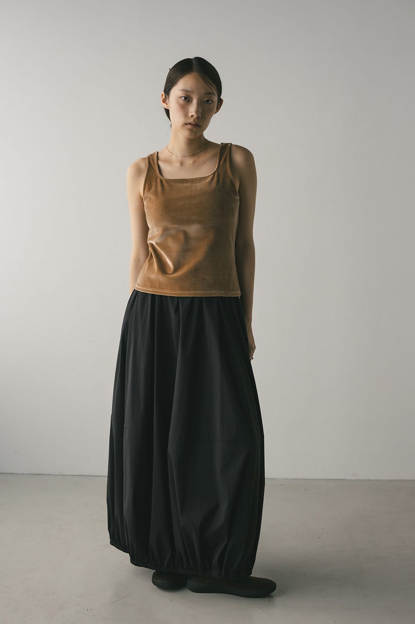 ベロアタンクトップ BEG FREE