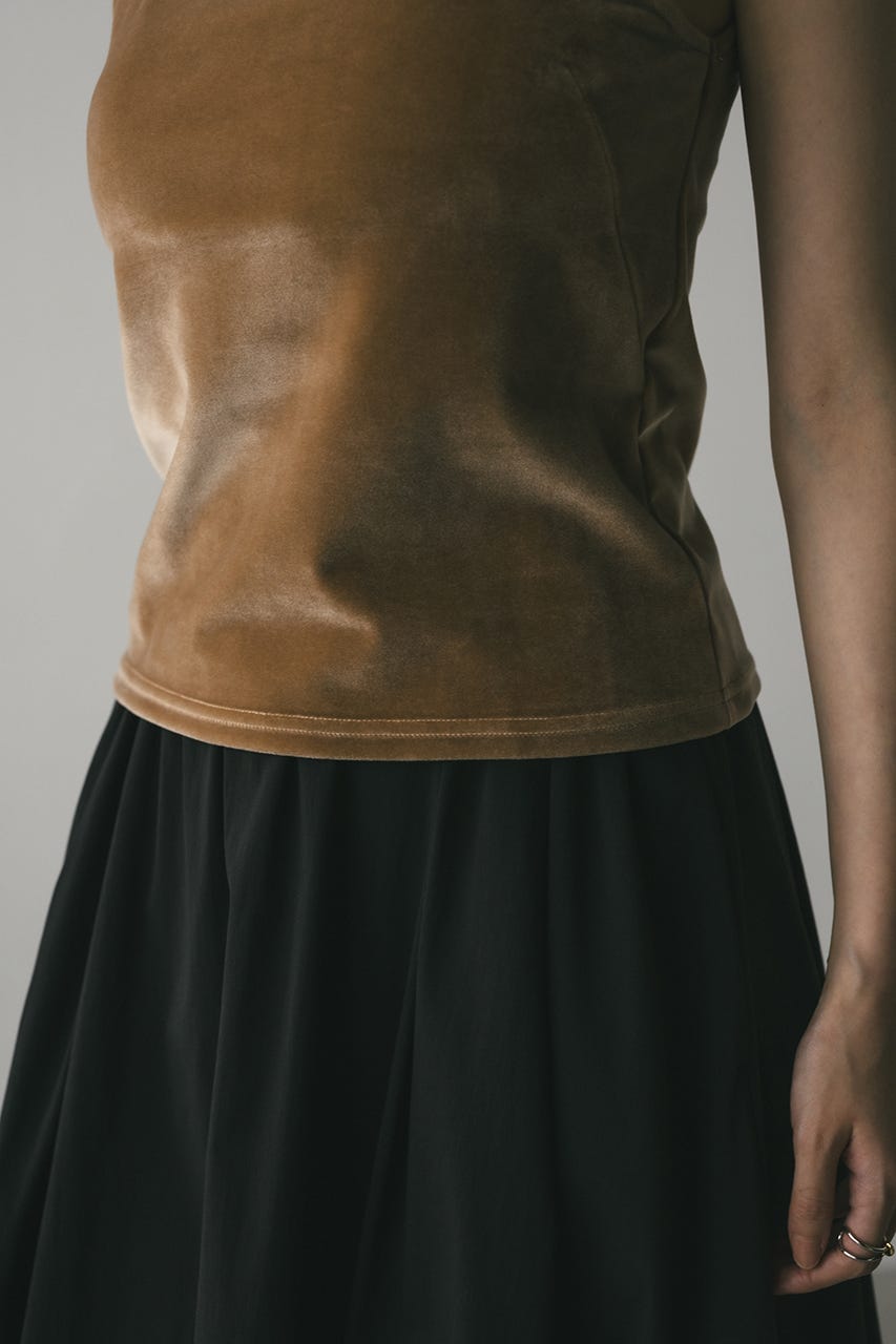 ベロアタンクトップ BEG FREE