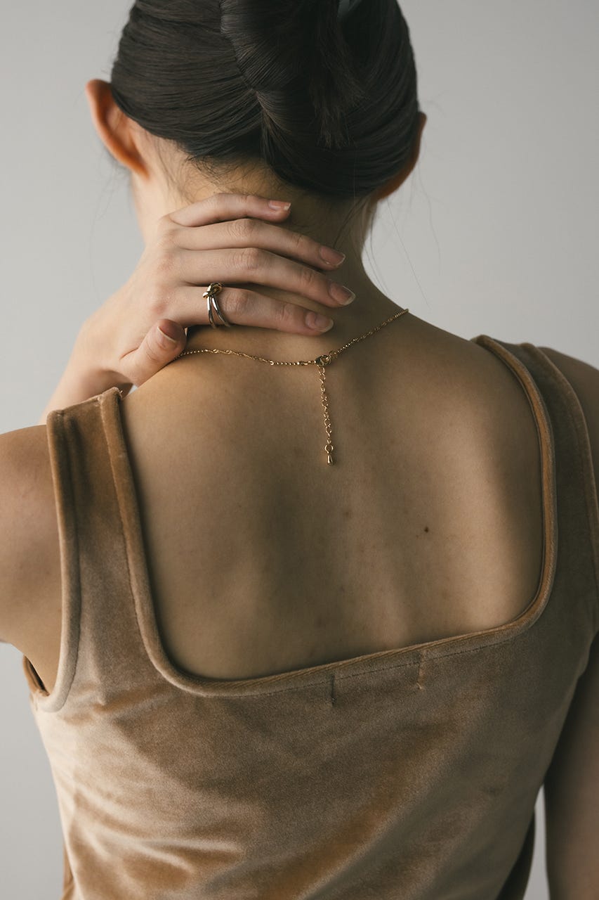 ベロアタンクトップ BEG FREE