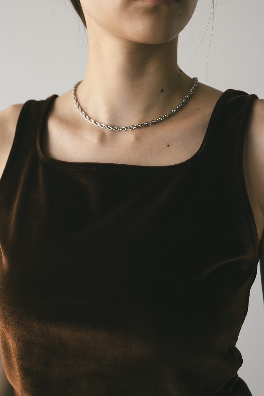 ベロアタンクトップ BRN FREE