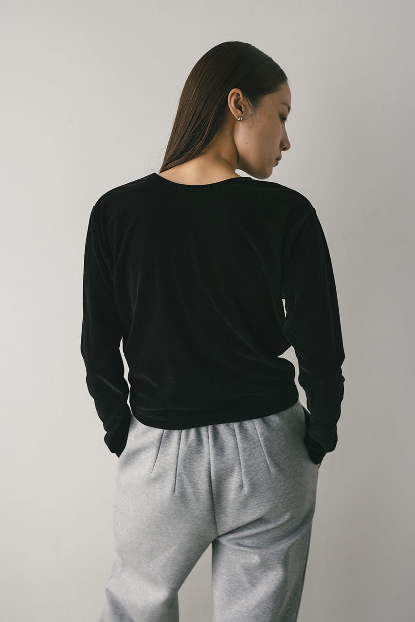 メッシュベロアロンT BLK FREE