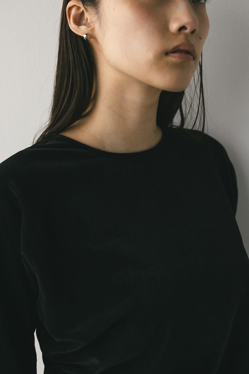 メッシュベロアロンT BLK FREE