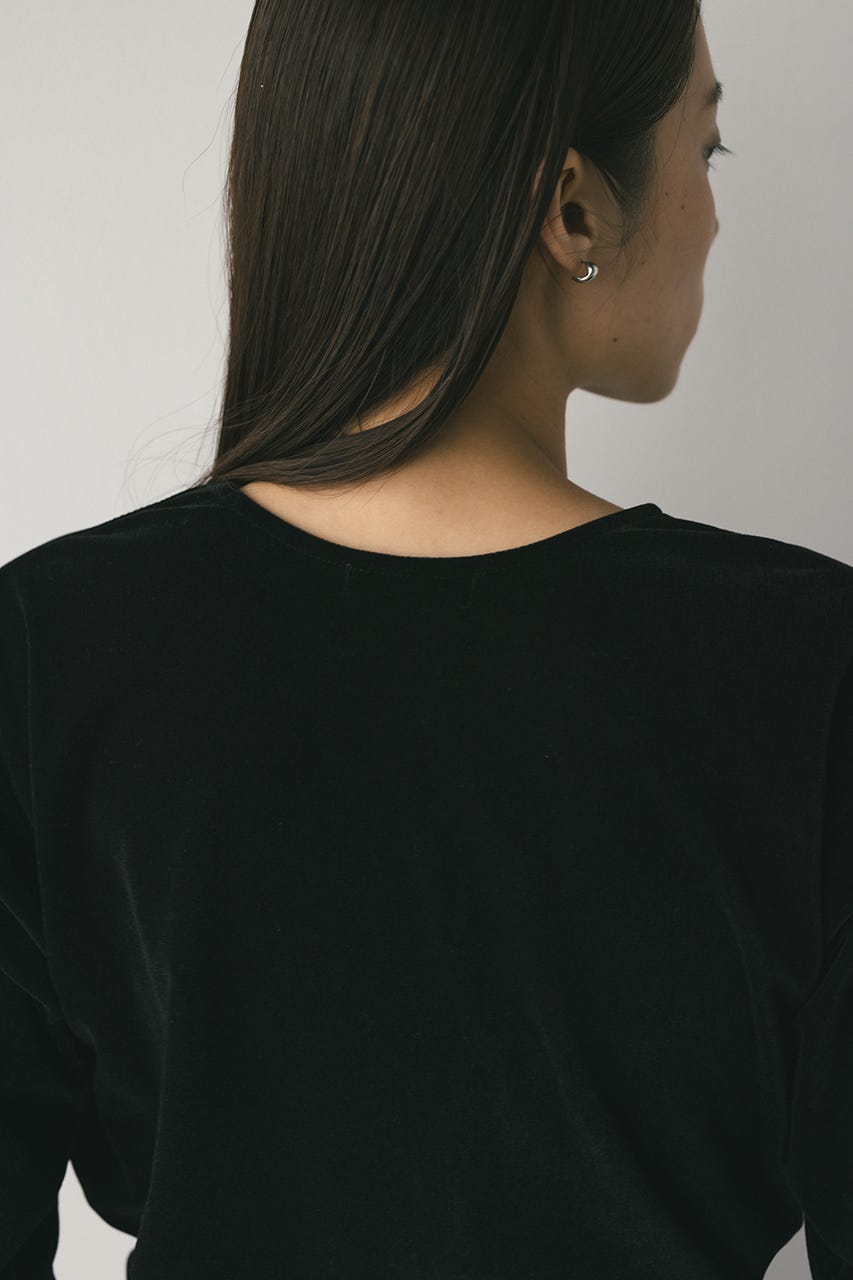 メッシュベロアロンT BLK FREE