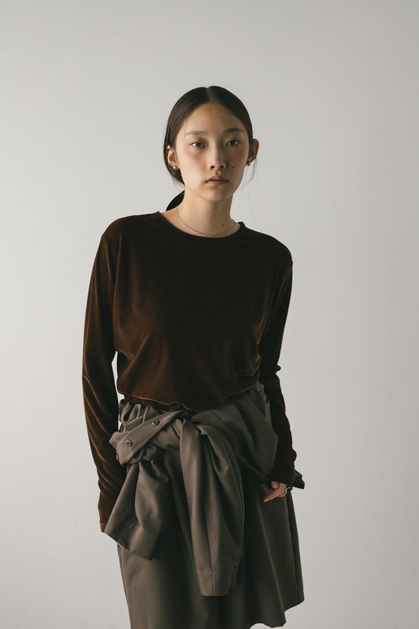 STYLEMIXER | メッシュベロアロンT (Tシャツ・カットソー(長袖