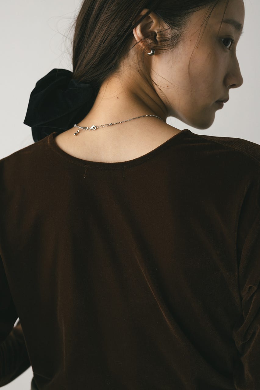 メッシュベロアロンT BRN FREE