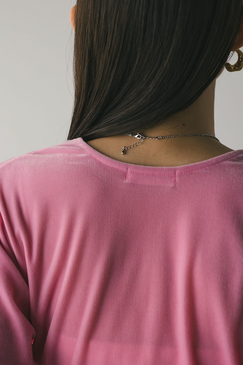 メッシュベロアロンT PNK FREE