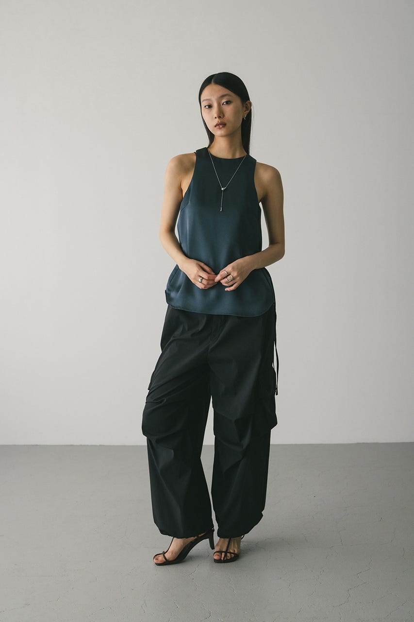 サテンアメスリタンクトップ GRY FREE