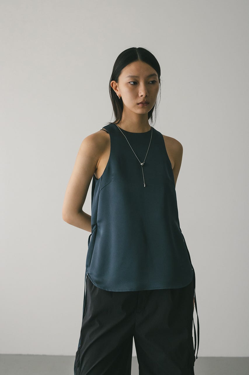 サテンアメスリタンクトップ GRY FREE