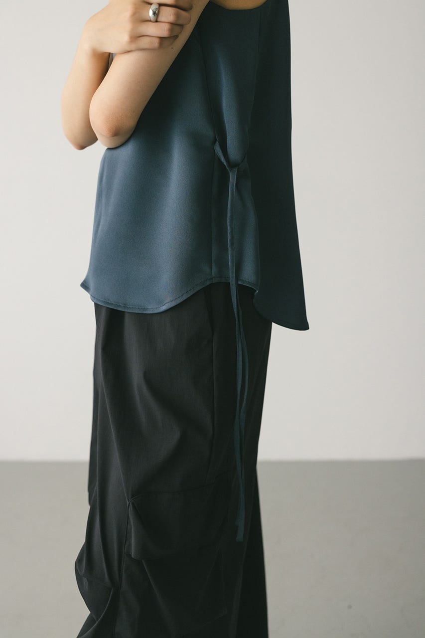 サテンアメスリタンクトップ GRY FREE