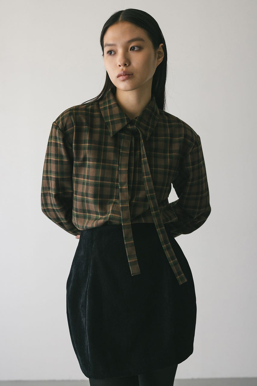 kkHYKE パワーショルダーシャツ HYKEハイク】パワーショルダーシャツPOWER SHOULDER SHIRT