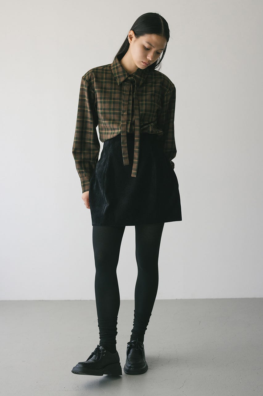 kkHYKE パワーショルダーシャツ STYLEMIXER | パワーショルダーチェックシャツ (シャツ