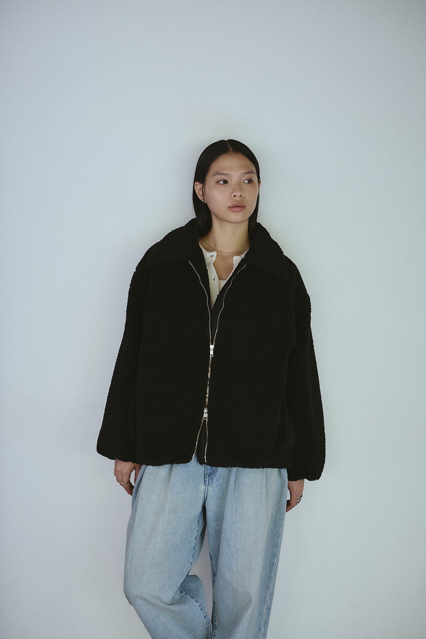 ボアブルゾン BLK FREE