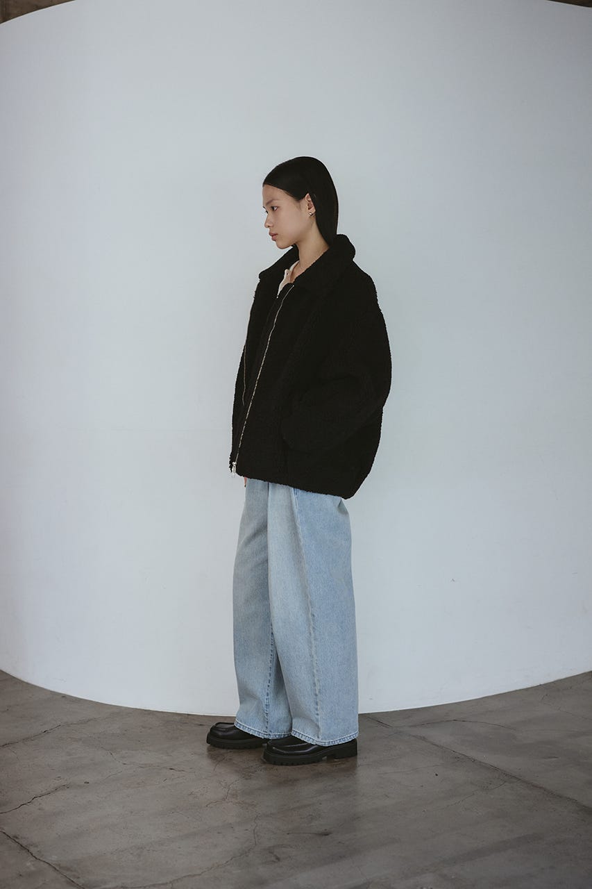 ボアブルゾン BLK FREE