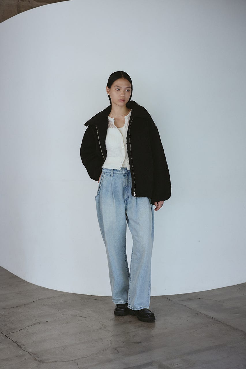 ボアブルゾン BLK FREE