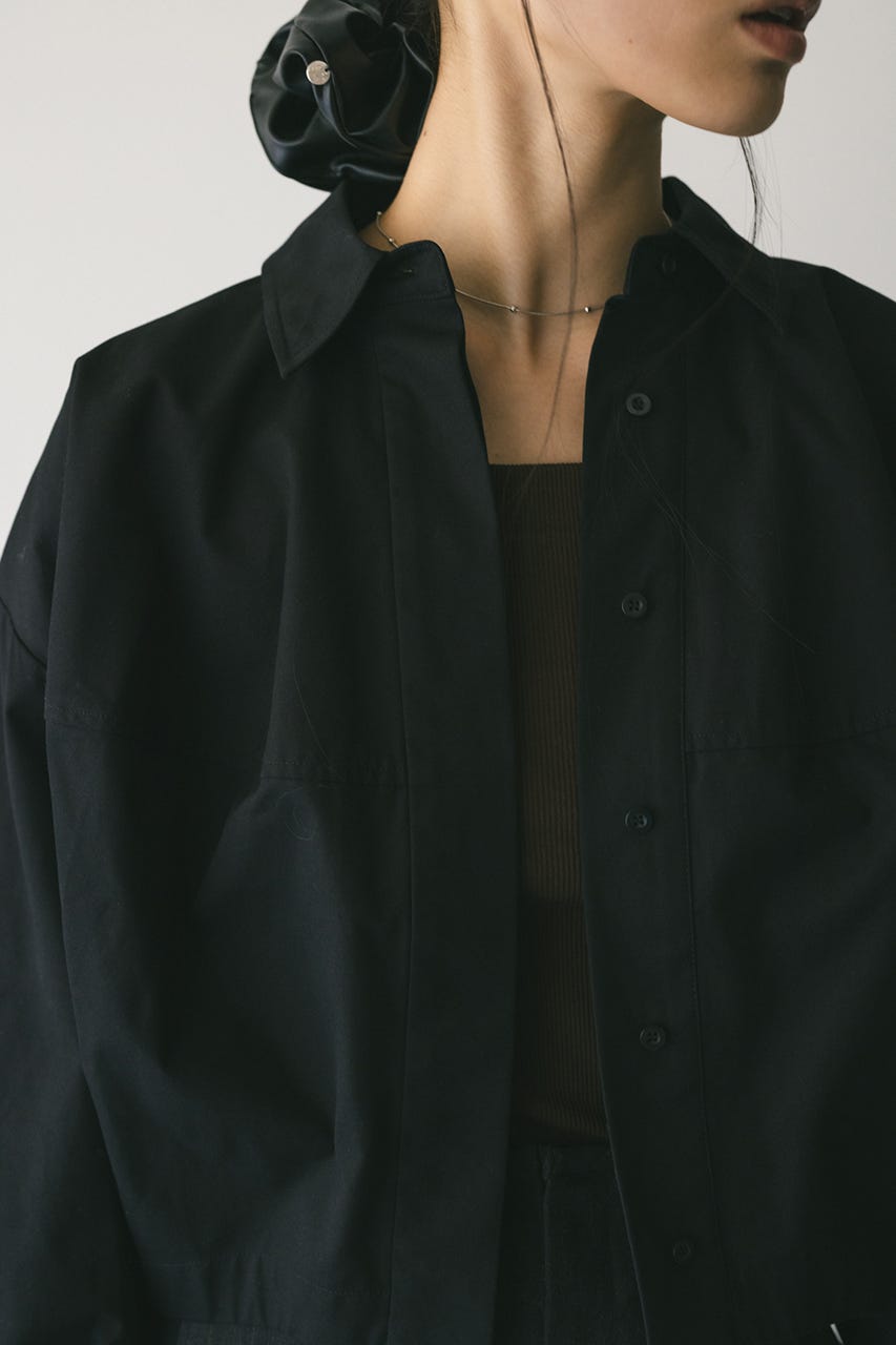 フォルムショートシャツ BLK FREE