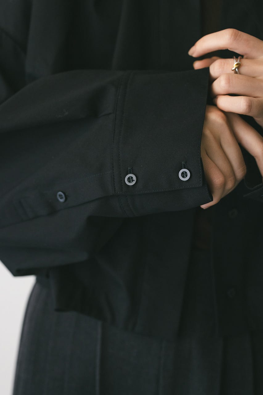 フォルムショートシャツ BLK FREE