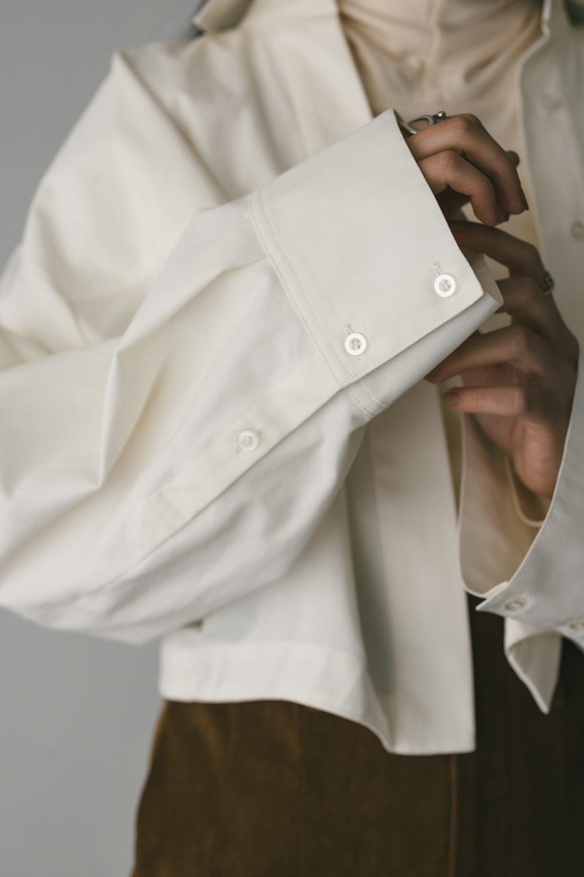 フォルムショートシャツ WHT FREE