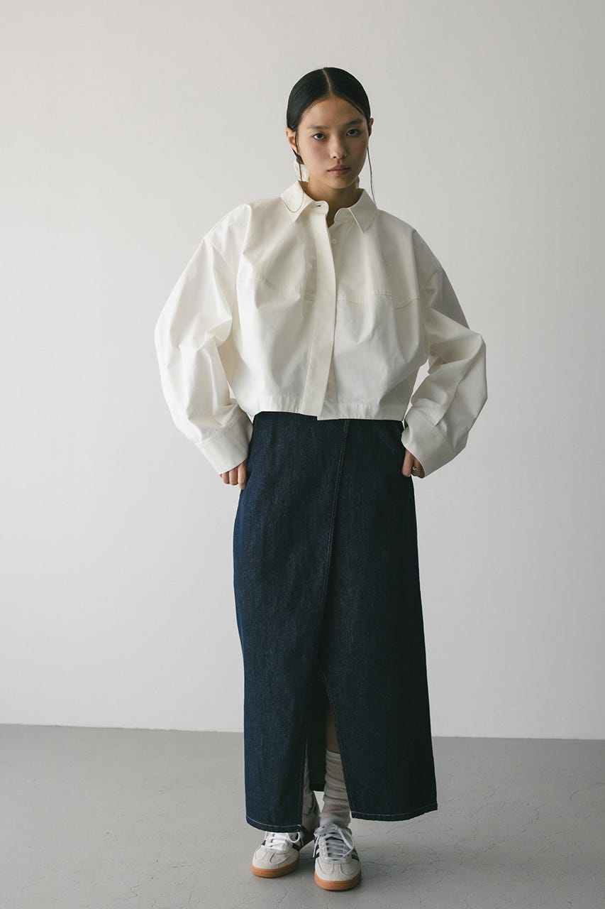 フォルムショートシャツ WHT FREE