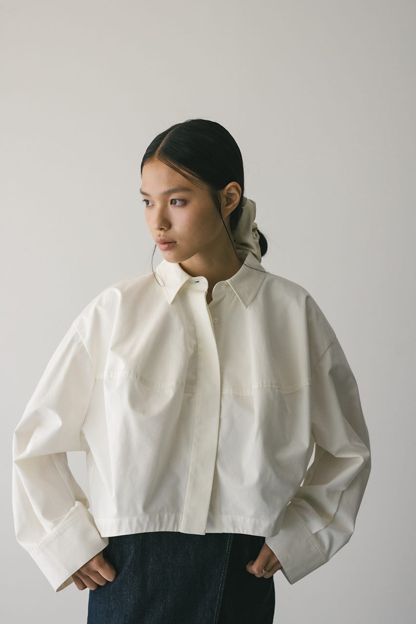 フォルムショートシャツ WHT FREE