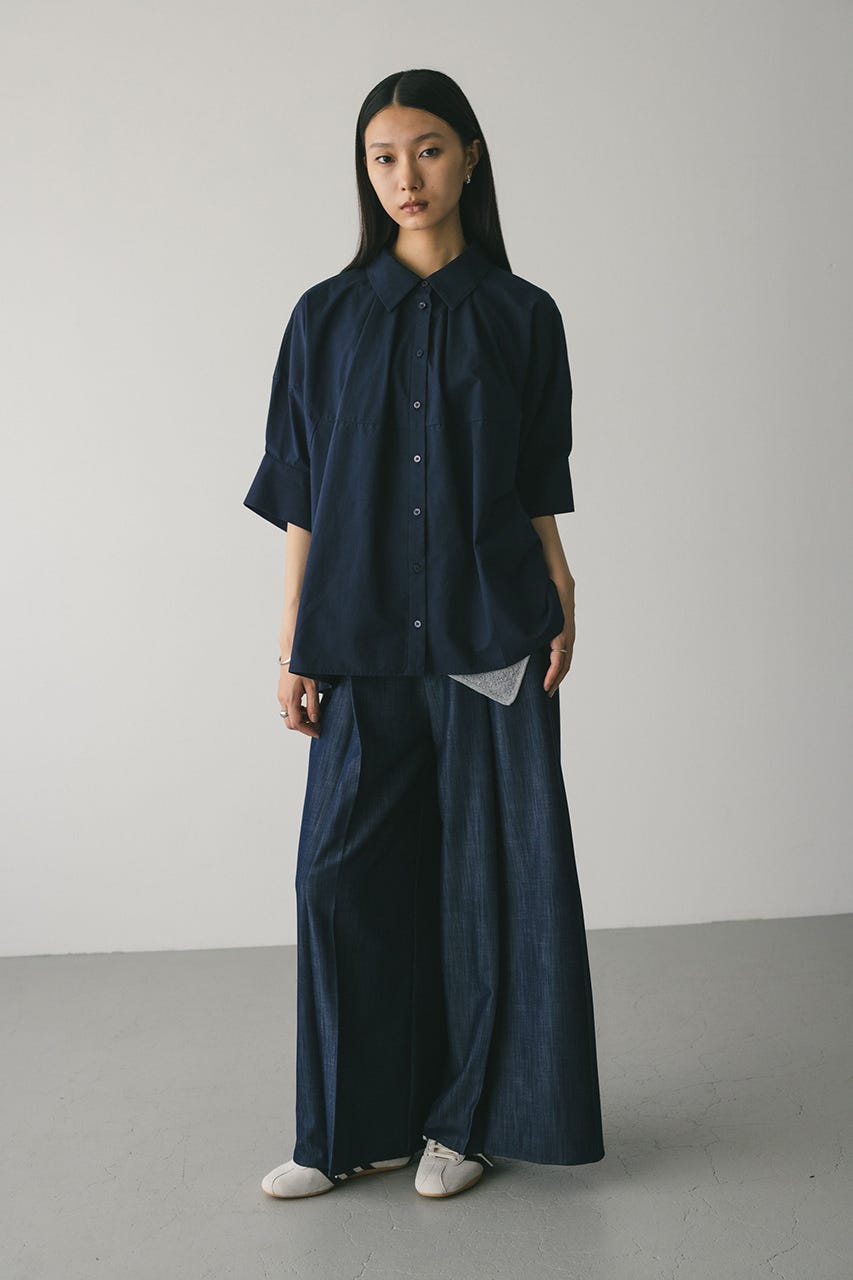 麦茶　Plantationワイドパンツ 麦茶 Plantationワイドパンツ 麦茶 Plantationワイドパンツ 麦茶