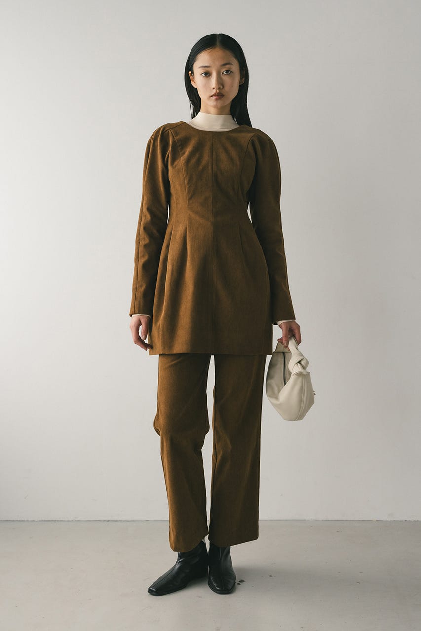 コーデュロイセミフレアパンツ CAM M