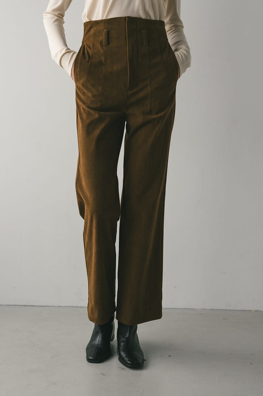 コーデュロイセミフレアパンツ CAM M