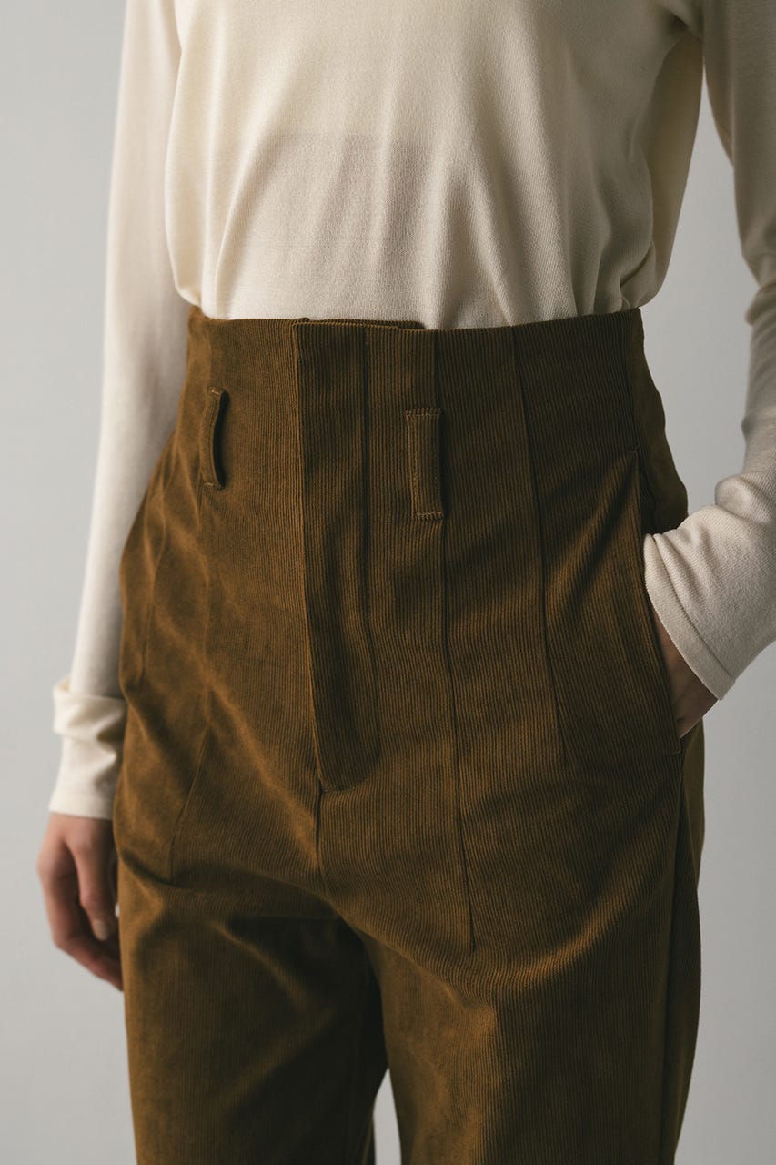 コーデュロイセミフレアパンツ CAM M