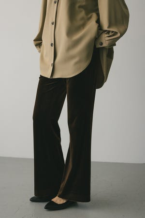 ベロアフレアパンツ