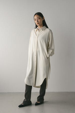 ミディシャツワンピース