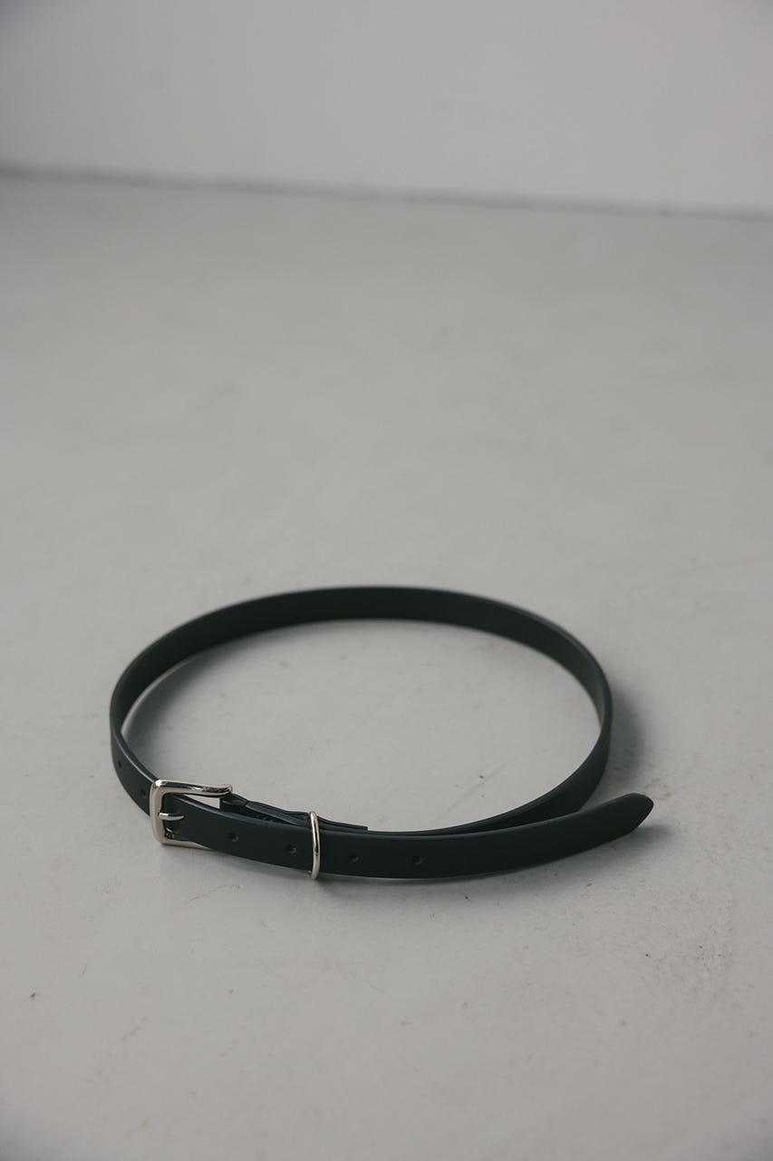 スプリットレザーナローベルト BLK FREE