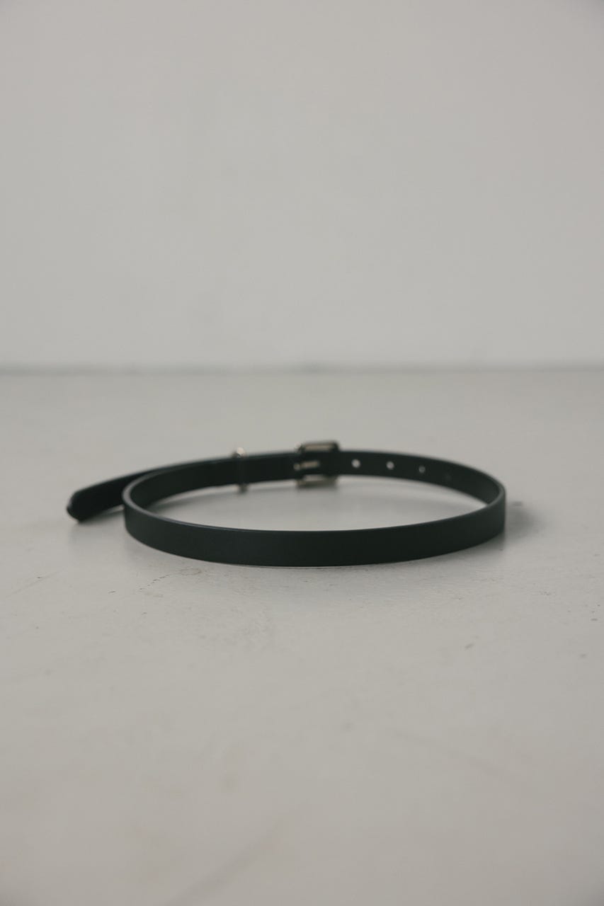 スプリットレザーナローベルト BLK FREE