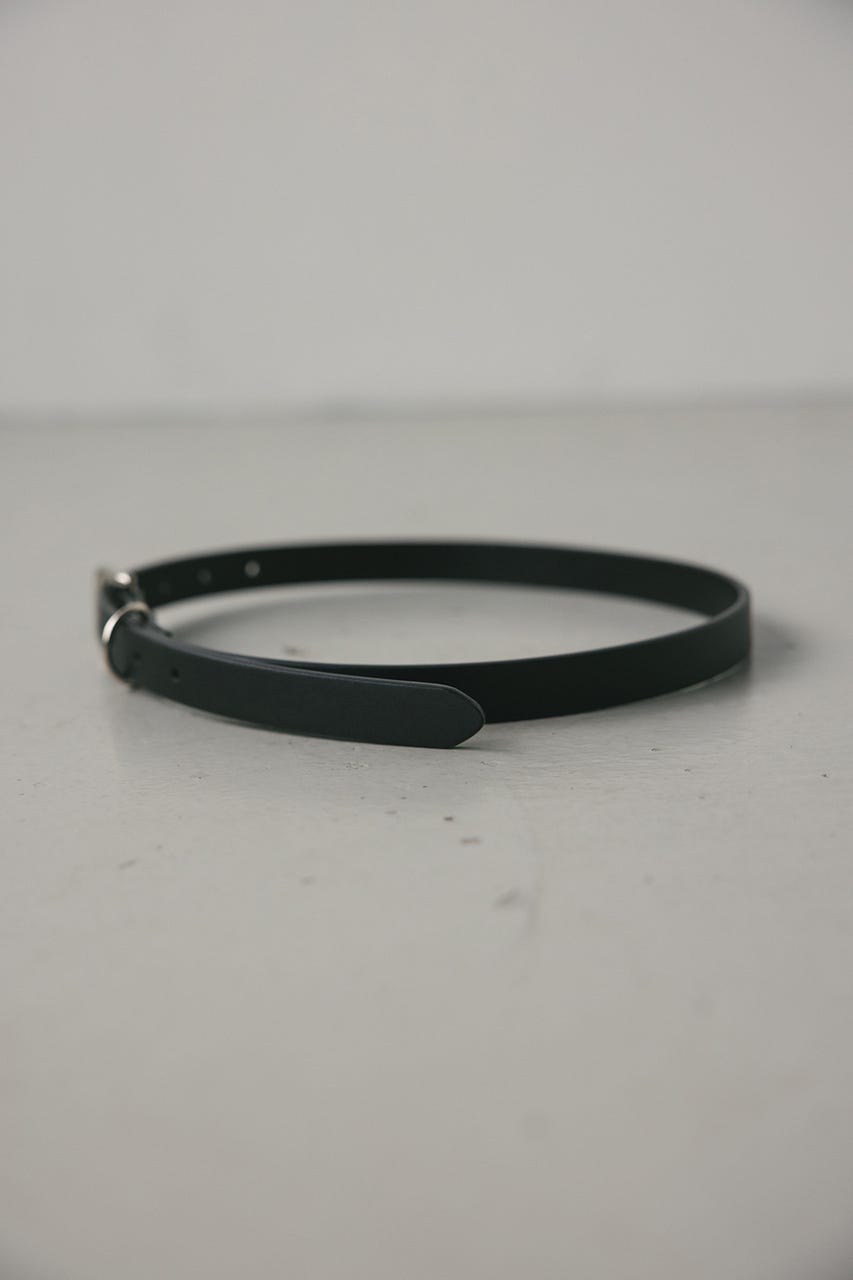 スプリットレザーナローベルト BLK FREE