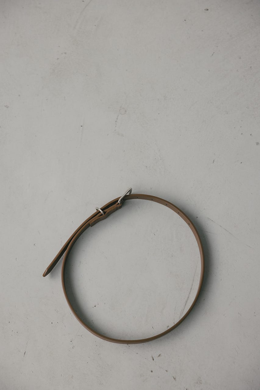 スプリットレザーナローベルト BRN FREE