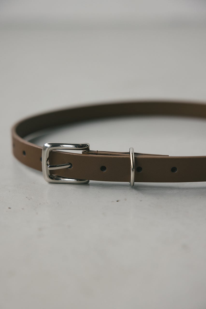 スプリットレザーナローベルト BRN FREE