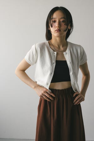 ニット セーター 2WAYパイルニットコンパクトトップ レディース STYLEMIXER | 2WAYパイルニットコンパクトトップ (ニット