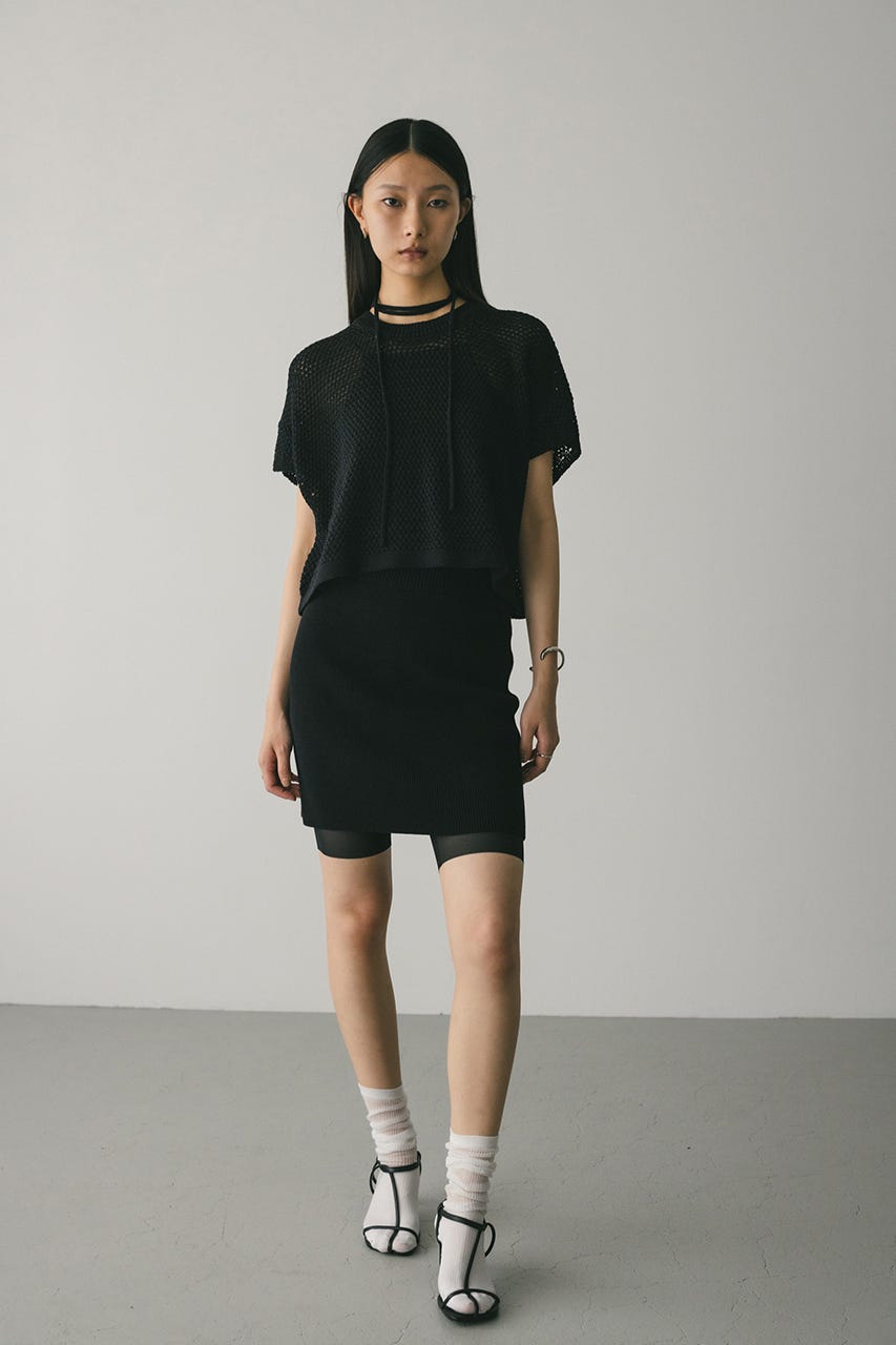 STYLEMIXER | ルーズクロシェニットトップ (ニット ) |SHEL'TTER