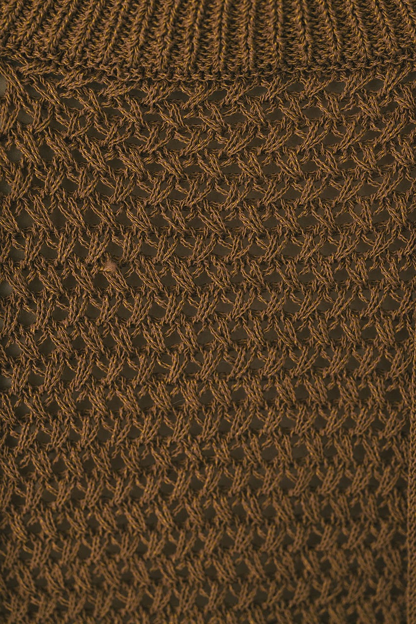 ルーズクロシェニットトップ CAM FREE