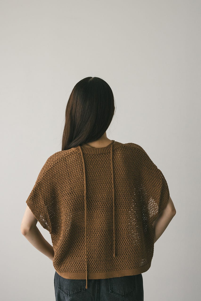 ルーズクロシェニットトップ CAM FREE