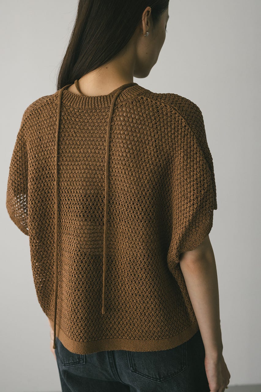 ルーズクロシェニットトップ CAM FREE